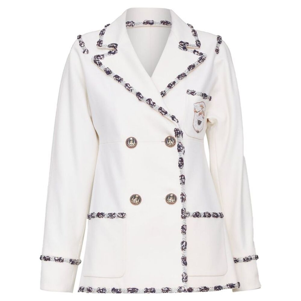 Chanel Paris Bombay embroidered knit jacket